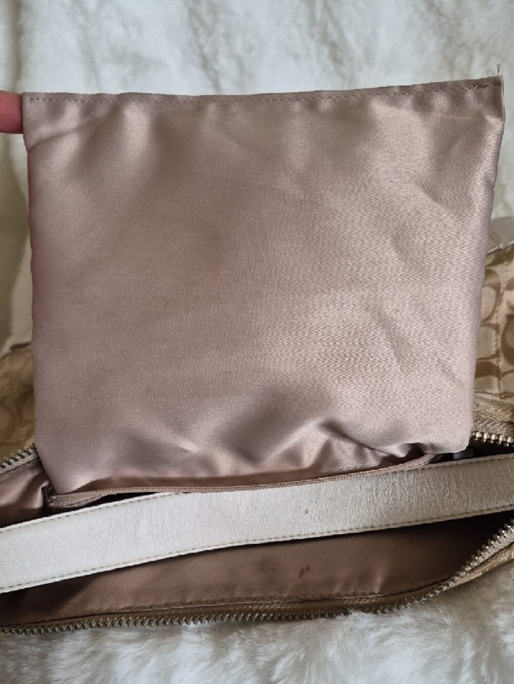Coach Charlie Signature Canvas Python Embossed Leather Hobo Bag F32081 - Picture 13 of 16